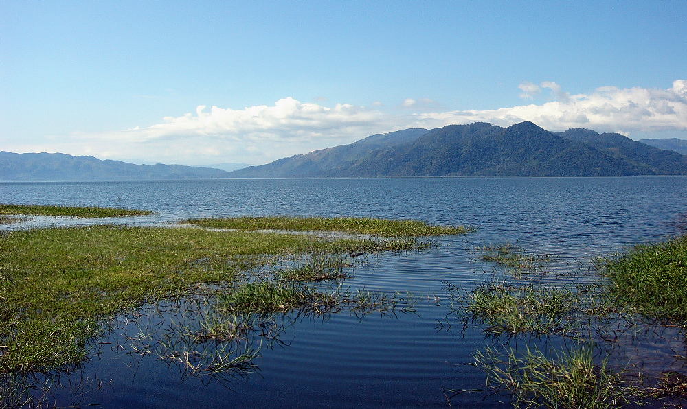 Lake in blue